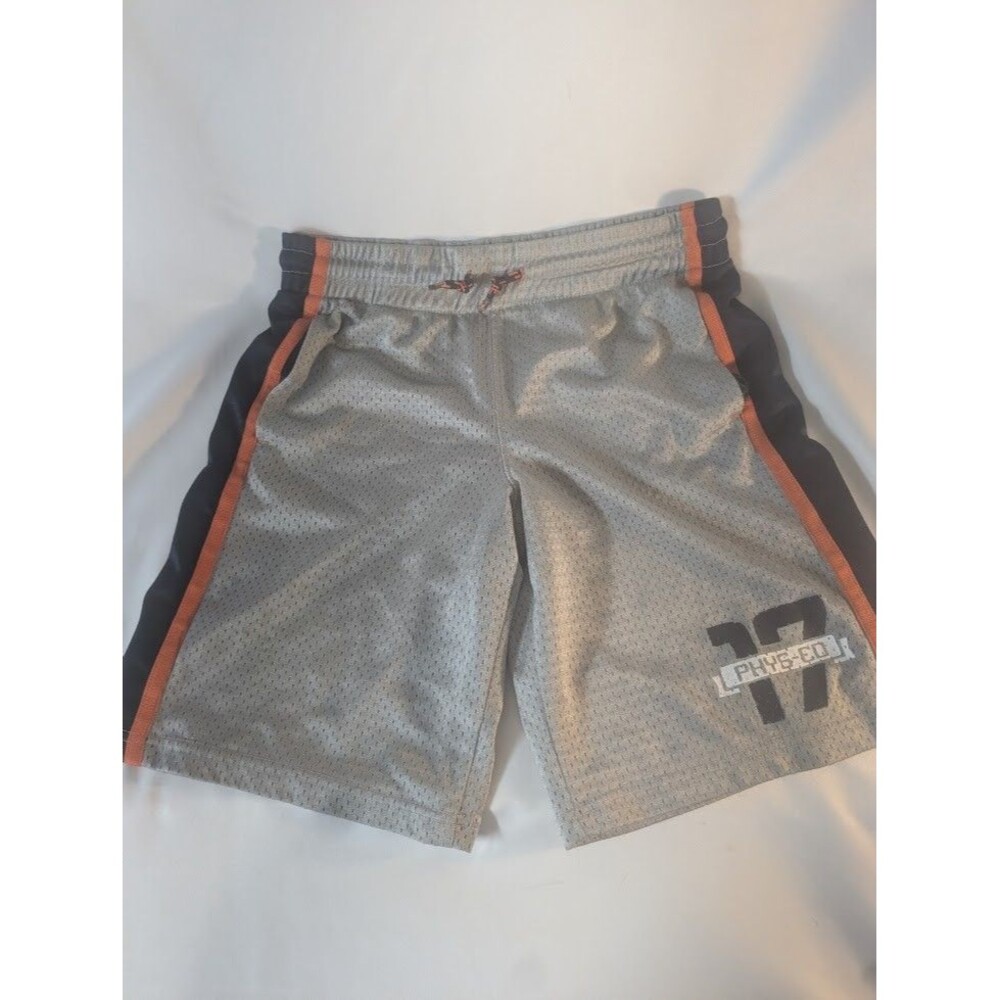 Old Navy Boys Medium Gray Basketball Shorts Stretch Drawstring Waist
